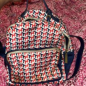 Tommy Hilfiger Red, White & Blue Geometric Backpack